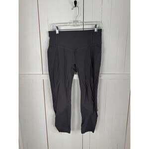 Lululemon Women's Gray Nylon Capri Leggings Size 10 NWOT